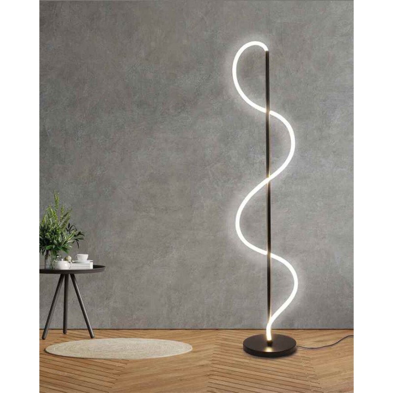 Торшер Goldlux 330185 Emma LED 1x36W 4000K 4300Lm IP20 чорний