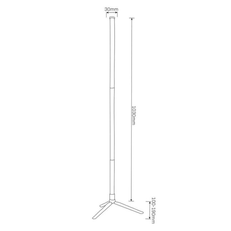 Торшер Goldlux 331328 Lolly LED 1x5W IP20 білий
