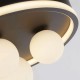 Люстра - Searchlight 73380BK Trident 3Lt LED Flush, Black Metal и Opal Glass Balls