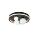 Люстра - Searchlight 73380BK Trident 3Lt LED Flush, Black Metal и Opal Glass Balls