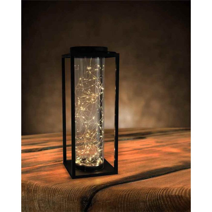 Уличный портативный светильник на солнечной батарее Goldlux 329462 Glamor LED 3000K IP44 черный