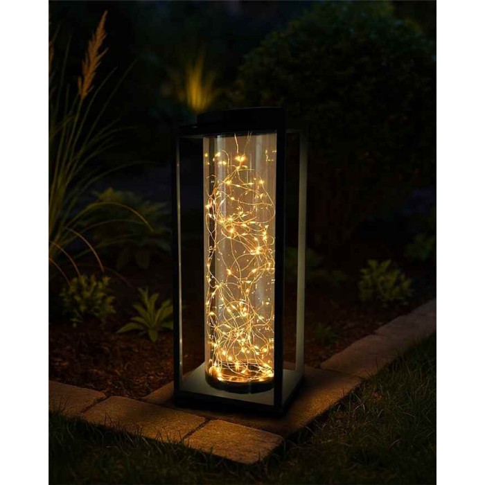 Уличный портативный светильник на солнечной батарее Goldlux 329462 Glamor LED 3000K IP44 черный