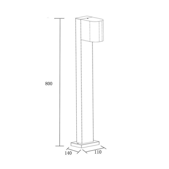 Уличный светильник Goldlux 330994 Boston GU10 1x10W IP54 черный