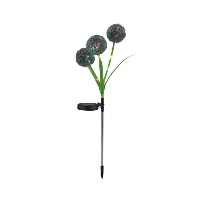 Уличный светильник на солнечной батарее Goldlux 329516 Allium Color LED 6500K IP44 зеленый