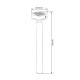 Вуличний світильник на сонячній батареї Goldlux 329790 Gwinea LED 1x4,5W 4000K 400Lm IP44 чорний
