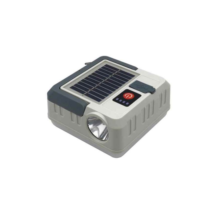 Уличный светильник на солнечной батарее Goldlux 330932 K2 LED 1x1W 8000K 100Lm IP44 серый