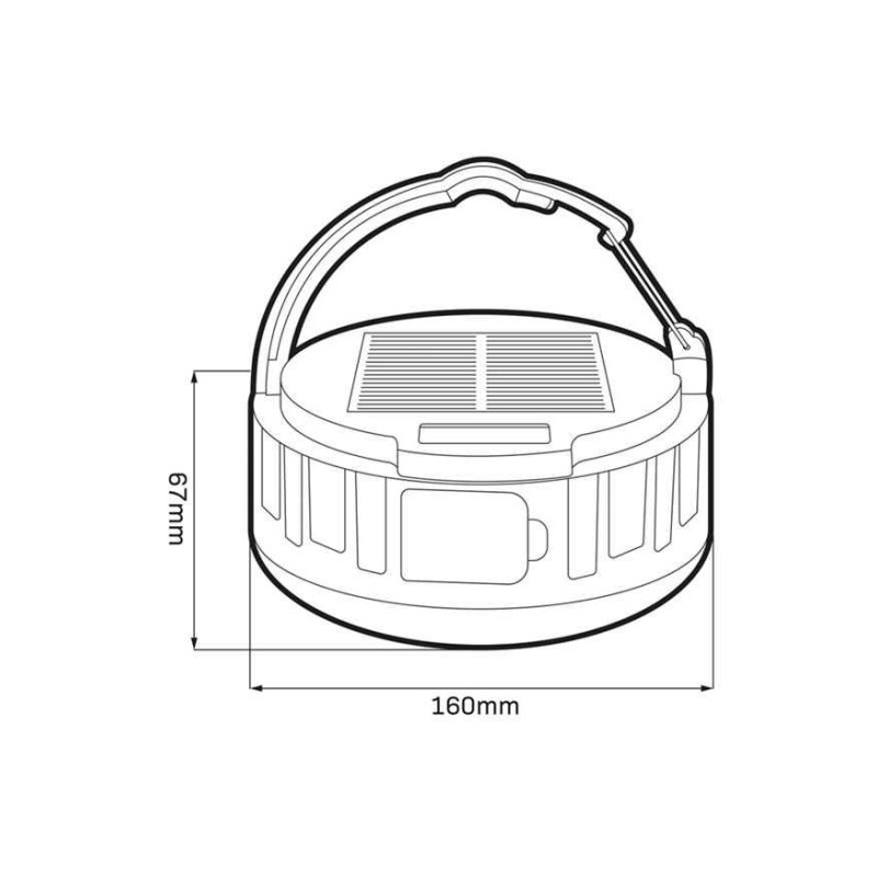 Вуличний світильник на сонячній батареї Goldlux 330949 K3 LED 1x2W 6500K 250Lm IP44 білий