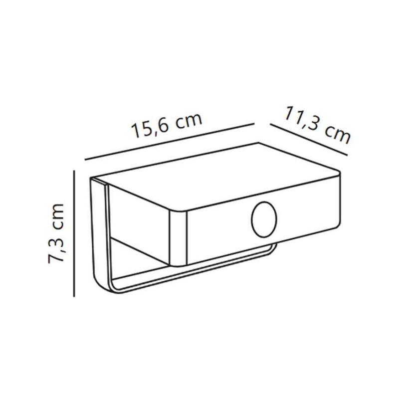 Уличный светильник Nordlux 2518251003 Saulio LED 1x4.45 3000K 370Lm IP44 черный