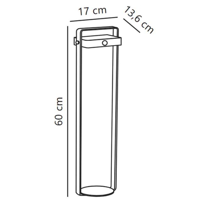 Уличный светильник на солнечной батарее Nordlux 2518268003 Saulio LED 1x4.5W 3000K 370Lm IP44 черный