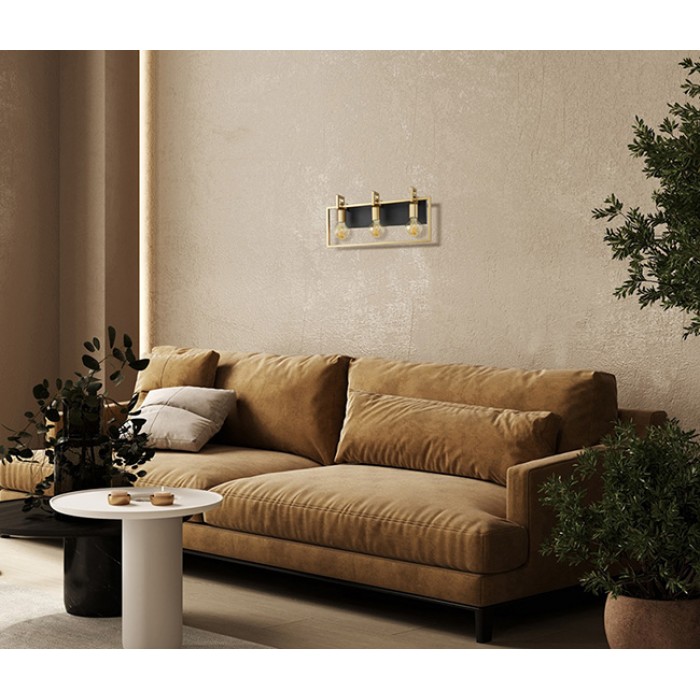 Бра - Italux WL-44003-3-BK-GD Primero