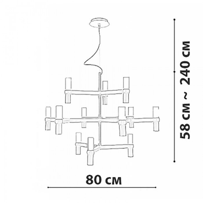 Friendlylight FL5052 Crown Black люстра Friendlylight FL5052 Crown Black люстра
