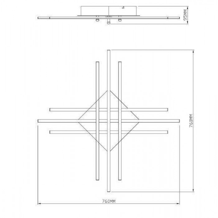 Люстра Zuma Line PL99829-6 CROSS Люстра Zuma Line PL99829-6 CROSS