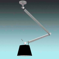 Azzardo AZ2304+AZ2600 Zyta M Pendant ALU/BK MD2300-M-ALU-BK