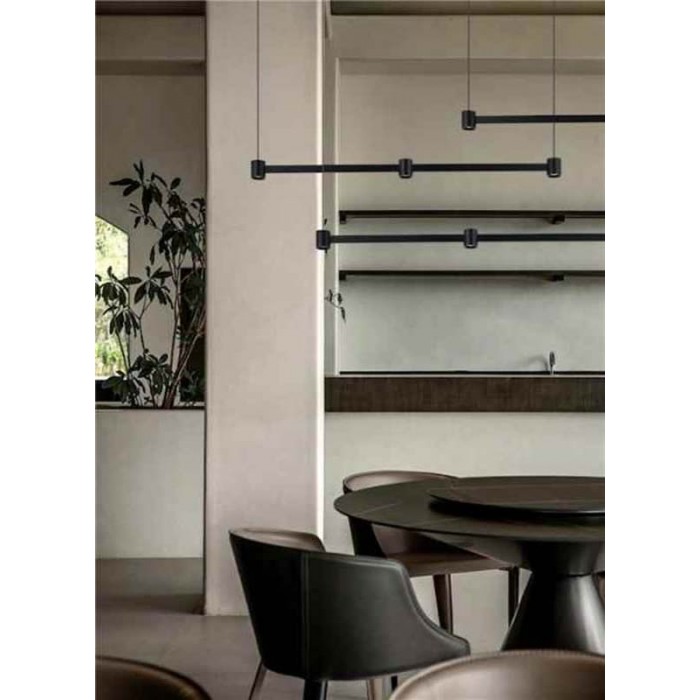 Світильник підвісний Kloodi KLOODI DECO_PE-LOTUS800 10W 3K BK Світильник підвісний Kloodi KLOODI DECO_PE-LOTUS800 10W 3K BK