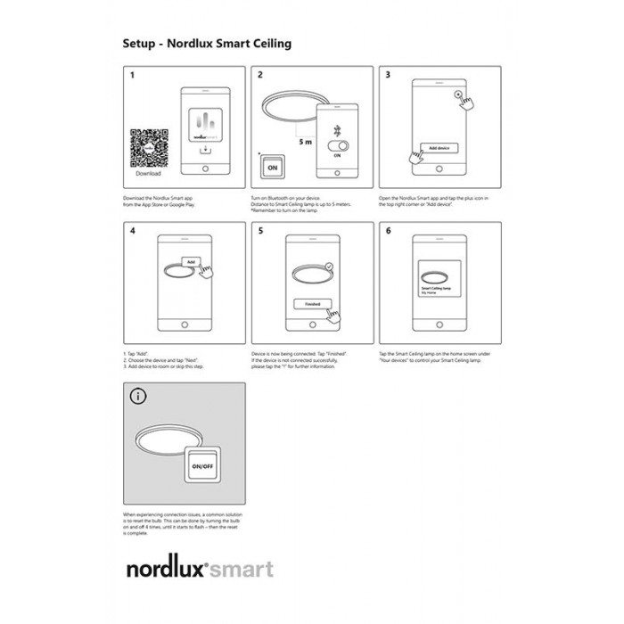 Потолочний світильник Nordlux 2110826101 Liva Smart Потолочний світильник Nordlux 2110826101 Liva Smart