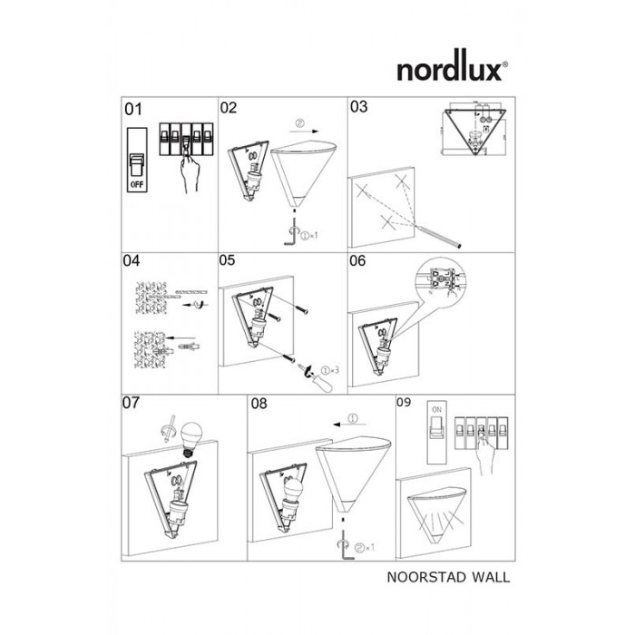 Вуличний світильник Nordlux 2318171003 Noorstad E27 1x25W IP44 чорний Вуличний світильник Nordlux 2318171003 Noorstad E27 1x25W IP44 чорний