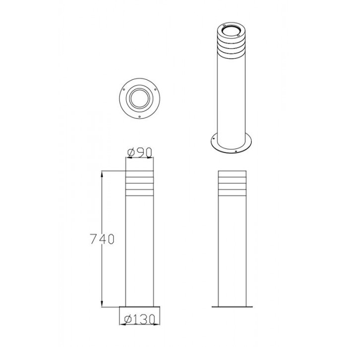 Уличный светильник Goldlux 324016 Rino E27 1x12W IP54 черный Уличный светильник Goldlux 324016 Rino E27 1x12W IP54 черный