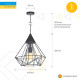 Подвес Atmolight Pyramid P350 Черный (1349)