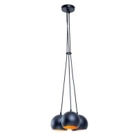 Підвіс Atmolight Bowl C150-3 Чорний матовий із золотом(1387)