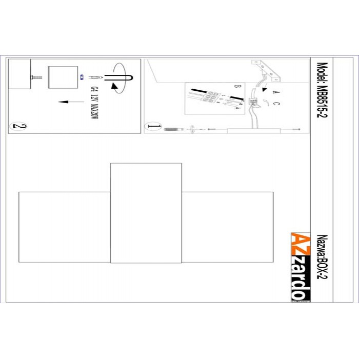 Azzardo AZ0035 Box (mb-8515-2) Azzardo AZ0035 Box (mb-8515-2)
