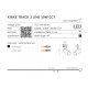 Трековый светильник  Azzardo AZ4659 Kirke TRACK 3LINE 10W CCT WH