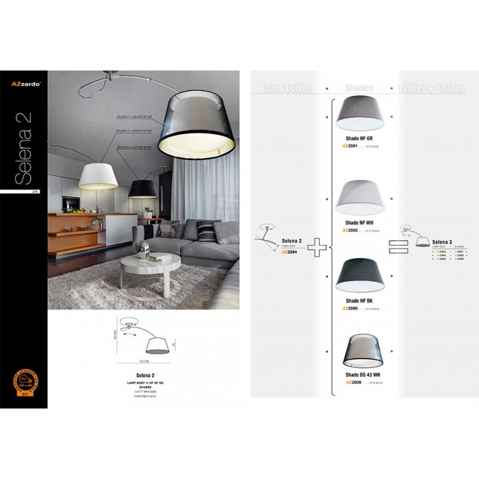 Azzardo AZ2284+AZ2591 Selena (md2335-m-gr)