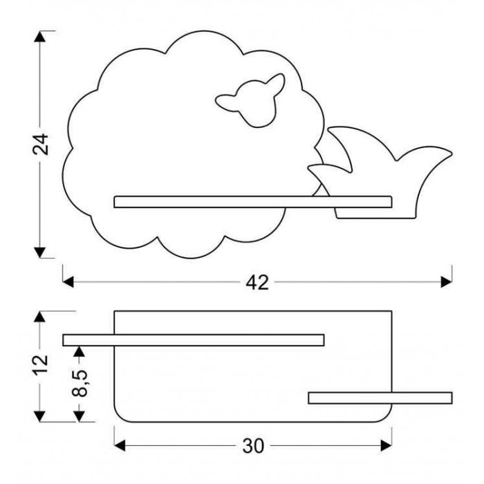 Candellux Настінний світильник 21-85146 SHEEP Candellux Настінний світильник 21-85146 SHEEP