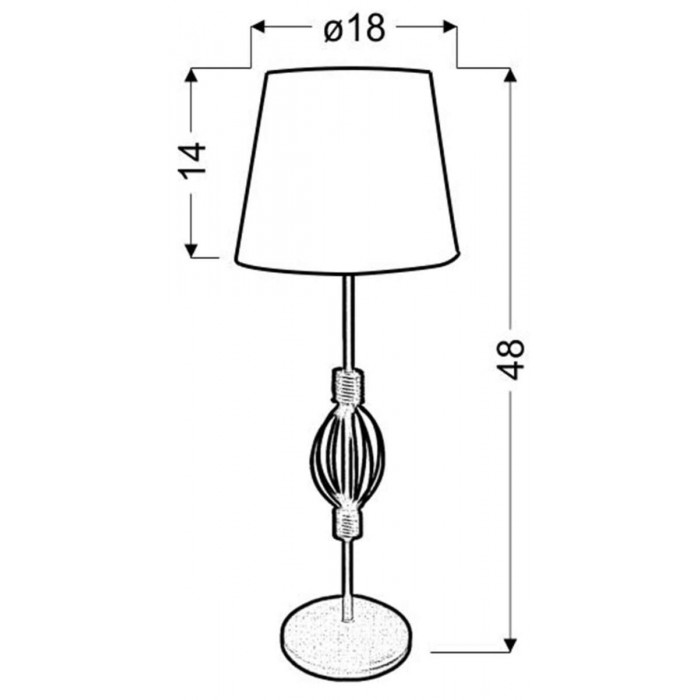 Candellux Настільна лампа 41-99580 ROSETTE Candellux Настільна лампа 41-99580 ROSETTE
