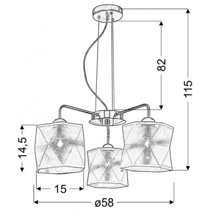 Люстра Candellux 33-58720 NOSJA Люстра Candellux 33-58720 NOSJA