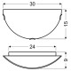 Настенный светильник Candellux 11-73726 TRIAS