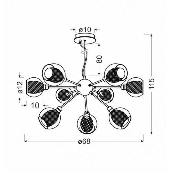 Candellux Люстра 39-65018 DIXI Candellux Люстра 39-65018 DIXI