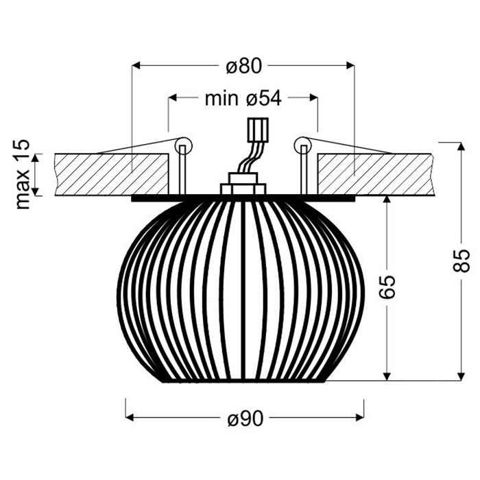 Candellux Точковий світильник 2284170 SK-93 Candellux Точковий світильник 2284170 SK-93