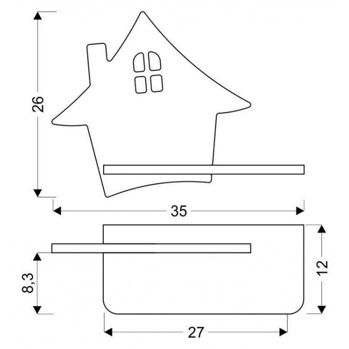 Candellux Настінний світильник 21-84842 House Candellux Настінний світильник 21-84842 House