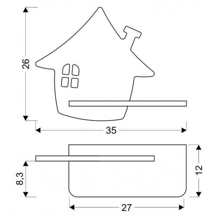 Candellux Настінний світильник 21-85214 HOUSE Candellux Настінний світильник 21-85214 HOUSE