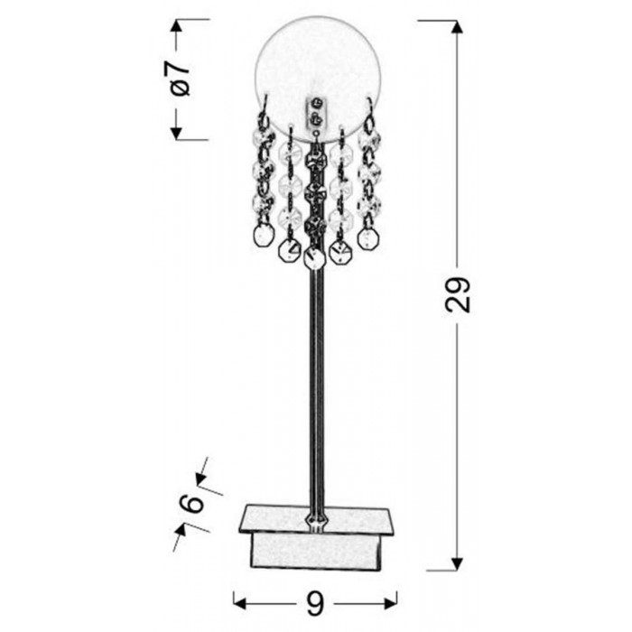 Настольная лампа Candellux 41-02795 LUXOR Настольная лампа Candellux 41-02795 LUXOR