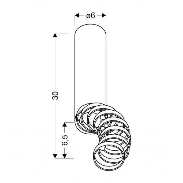 Точечный светильник Candellux 2282756 TUBA Точечный светильник Candellux 2282756 TUBA