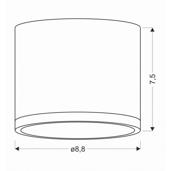 Точечный светильник Candellux 2275956 TUBA Точечный светильник Candellux 2275956 TUBA