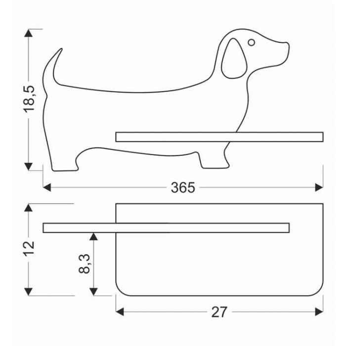 Candellux Настінний світильник 21-02983 DOG Candellux Настінний світильник 21-02983 DOG