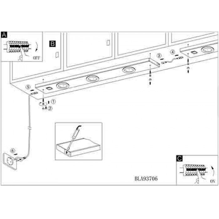 Підсвітка Eglo 93706 Kob LED Підсвітка Eglo 93706 Kob LED