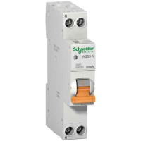Дифавтомат Schneider Electric АД63К 1P+N 20A 30MA C 18мм, 12523