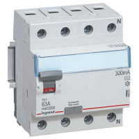 УЗО TX3 4P 40A 300мА AC, Legrand, 403043