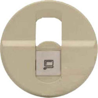 Панель розетки 1xRJ45 кат.6 (для UTP/FTP/SFTP) Legrand Celiane слонова кістка, 66235