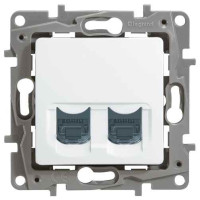 Розетка 2ХRJ45 кат 6 UTP біла Legrand, 672254