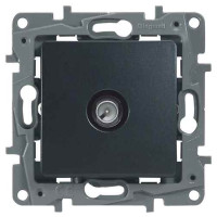 Механизм розетки TV концевая Legrand антрацит, 672665