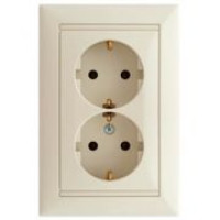 Розетка двойная Legrand Valena DIY (монтаж в 1 коробку) слоновая кость, 695616
