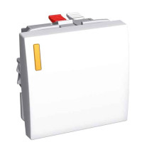 Перемикач Schneider Electric Altira ALB44077 16А з індикацією (білий)