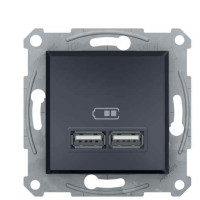 USB розетка Schneider Electric Asfora EPH2700271 (антрацит)