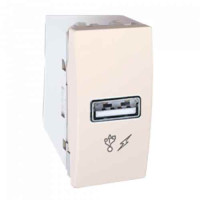 Розетка USB, Unica Basic, слонова кістка Schneider Electric, MGU3.428.25