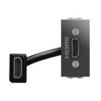 Розетка HDMI, Unica Basic, графит Schneider Electric, MGU3.430.12