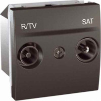 R-TV/SAT розетка концевая, графит Schneider Electric, MGU3.455.12